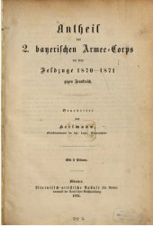 book Anteil des 2. Bayerischen Armee-Korps an dem Feldzuge 1870-1871 gegen Frankreich