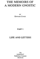 book The Memoirs of a Modern Gnostic: Life and Letters (Part 1)