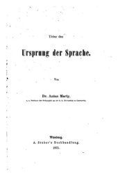 book Über den Ursprung der Sprache