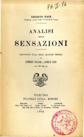 book Analisi delle sensazioni