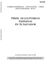 book Perfil De Los Pueblos Indígenas En El Salvador