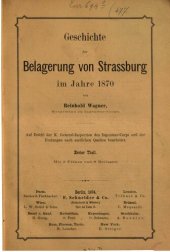 book Geschichte der Belagerung von Strassburg im Jahre 1870