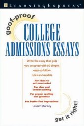 book Goof-proof college admission essays