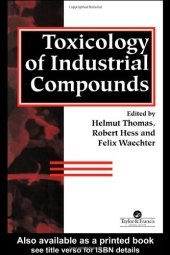 book Toxicology of industrial compounds