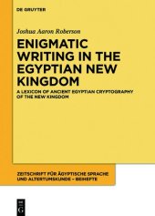 book A Lexicon of Ancient Egyptian Cryptography of the New Kingdom