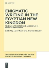 book Revealing, transforming, and display in Egyptian hieroglyphs