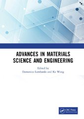 book Advances in Materials Science and Engineering: Proceedings of the 7th Annual International Workshop on Materials Science and Engineering, (IWMSE 2021), Changsha, Hunan, China, 21-23 May 2021