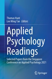 book Applied Psychology Readings: Selected Papers from Singapore Conference on Applied Psychology, 2021