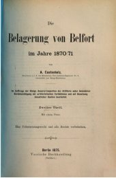 book Die Belagerung von Belfort im Jahre 1870/71