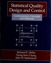 book Statistical Quality Design and Control: Contemporary Concepts and Methods