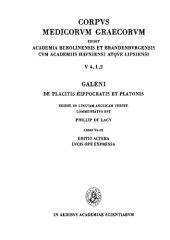 book On the doctrines of Hippocrates and Plato, Second Part: Books VI-IX