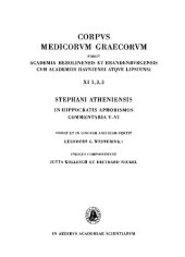 book Commentary on Hippocrates' Aphorisms / In Hippocratis Aphorismos, Band 3: Sections V-VI