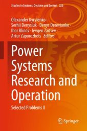 book Power Systems Research and Operation: Selected Problems II