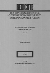 book ENTWICKLUNGEN IN DER SOWJETISCHEN FÜHRUNG IM JAHRE 1974