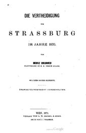 book ie Verteidigung von Strassburg im Jahre 1870