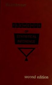 book Elements of Statistical Inference