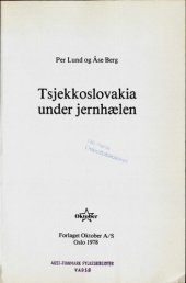 book Tsjekkoslovakia under jernhælen