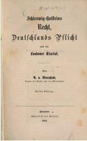 book Schleswig-Holsteins Recht, Deutschlands Pflicht und der Londoner Traktat