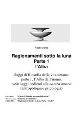 book Ragionamenti sotto la luna. Parte 1 l'Alba