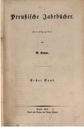 book Preußische Jahrbücher