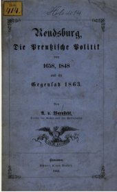 book Rendsburg, die preußische Politik 1658, 1848 und ihr Gegensatz 1863