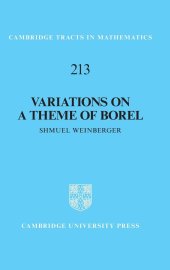 book Variations on a Theme of Borel: An Essay on the Role of the Fundamental Group in Rigidity