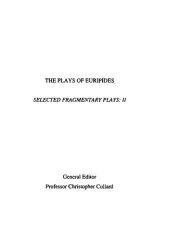 book Euripides: Selected Fragmentary Plays Vol. 2