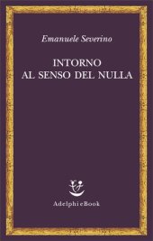 book Intorno al senso del nulla