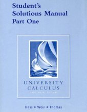 book Student's Solutions Manual Part One for University Calculus