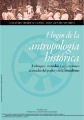 book Elogio de la antropología historica