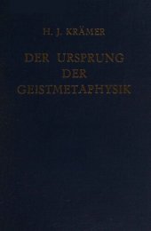 book Der Ursprung der Geistmetaphysik: Untersuchungen zur Geschichte des Platonismus zwischen Platon und Plotin