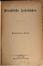 book Preußische Jahrbücher