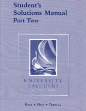 book Student's Solutions Manual Part Two for University Calculus