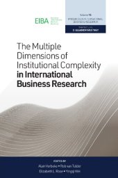 book The Multiple Dimensions of Institutional Complexity in International Business Research