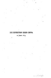 book Die Expedition gegen Chiwa im Jahre 1873