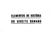 book Elementos de Historia do Direito Romano (Parte geral: teoria geral da relação jurídica), Volume II