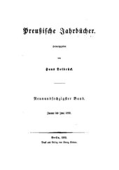 book Preußische Jahrbücher