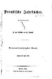 book Preußische Jahrbücher