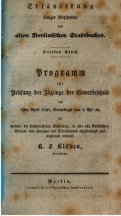 book Erläuterung einiger Abschnitte des alten Berliner Stadtbuches