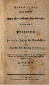 book Erläuterung einiger Abschnitte des alten Berliner Stadtbuches