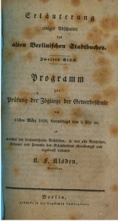 book Erläuterung einiger Abschnitte des alten Berliner Stadtbuches