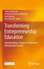 book Transforming Entrepreneurship Education: Interdisciplinary Insights on Innovative Methods and Formats