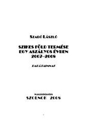 book SZIKES FÖLD TERMÉSE EGY ASZÁLYOS ÉVBEN (2007–2008)