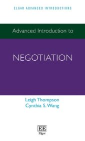 book Advanced Introduction to Negotiation