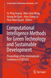 book Computational Intelligence Methods for Green Technology and Sustainable Development: Proceedings of the International Conference GTSD2022