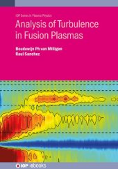 book Analysis of Turbulence in Fusion Plasmas