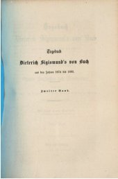 book Tagebuch Dietrich Sigimunds von Buch aus den Jahren 1674 bis 1683 : Beitrag zur Geschichte des Großen Kurfürsten von Brandenburg