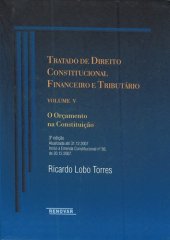 book Tratado de Direito Constitucional Financeiro e Tributário, volume V:  Orçamento na Constituição