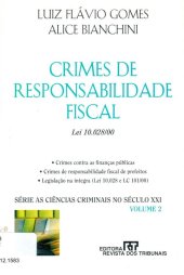 book Crimes de Responsabilidade Fiscal: Lei 10.028/00