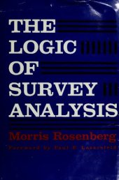 book The Logic of Survey Analysis